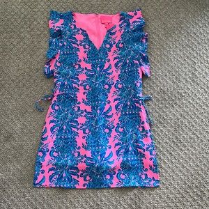 Lilly Pulitzer NWT Astara Romper Size 4 in Prosecco Pink Dilly Dally